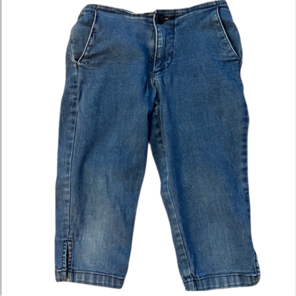 Gap jean Capri stretch denim crop pants denim blue girls size 6
